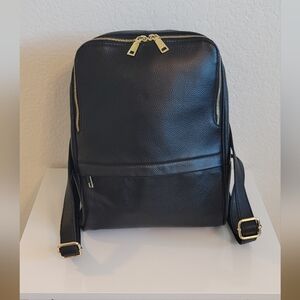 Real Genuine Leather Backpack Purse